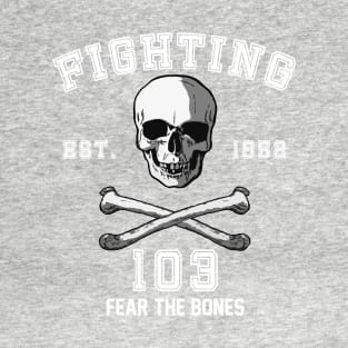 Fighting 103 Jolly Rogers Front and Back Print T-Shirt